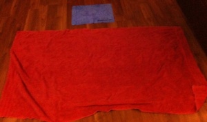 One of my regular towels compared to the sport towel
